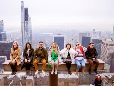 Vista su Central Park dalla terrazza panoramica Top of the Rock