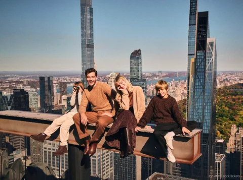 Secret rooftop garden exclusive to the VIP Top of the Rock tour